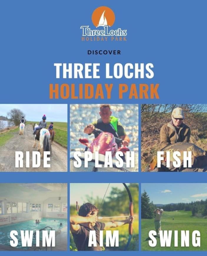 Three Lochs Holiday Caravan For Families And Couples Balminnoch Exterior photo